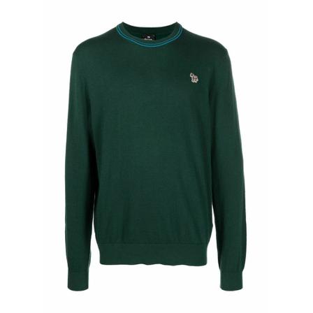 Paul Smith Round-neck Strik Grøn, Herre Strik