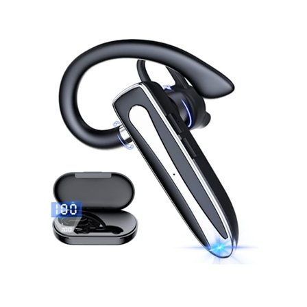 Yyk530 Bluetooth 5.1 Headset med Laddningsfodral Svart