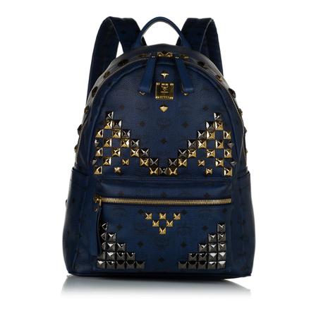MCM Pre-owned, Pre-owned Bags Blauw, Dames, Maat:ONE Size
