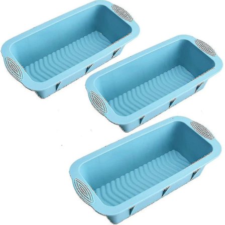 Silikonebageform Sæt Kageform Rektangel Brødform Non Stick Til Ovn Mikrobølgeovn Bageform