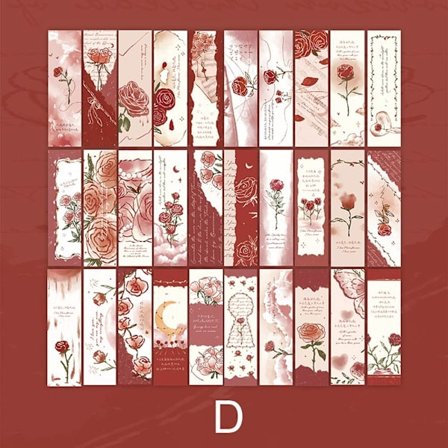 Mordely 30st/Låda Papper Bokmärke Bokmärke