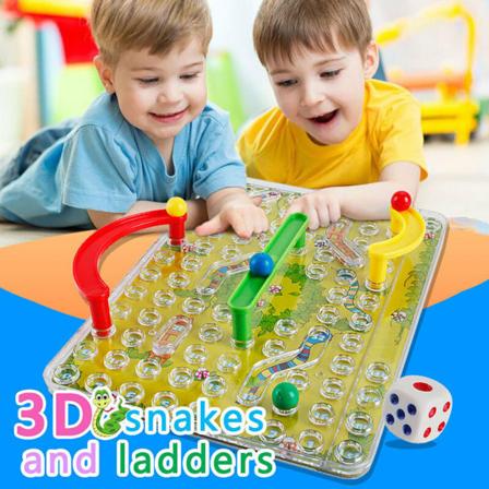 Perinteinen 3D-käärmetikkaat perhepelilautapeli lelu lapsille lahjoja yöksi