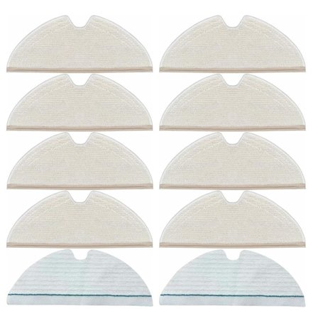 10pcs Mop Pads for Q5 Pro/Q8 Max/Q8 Max+//+/ Max/ MAX+/S5/S50/S51/S55/S5 MAX Robot Vacuum Cleaner