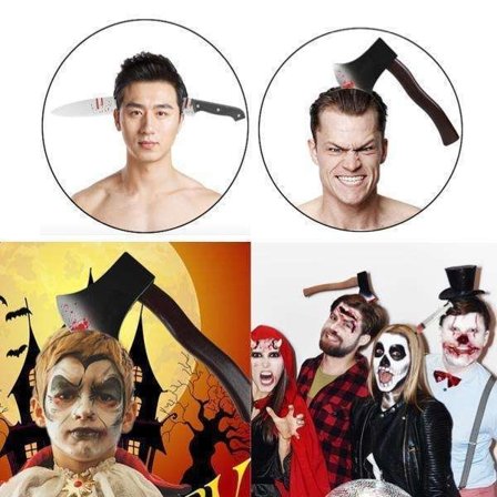 Halloween diadem, pandebånd - Saks - Cosplay