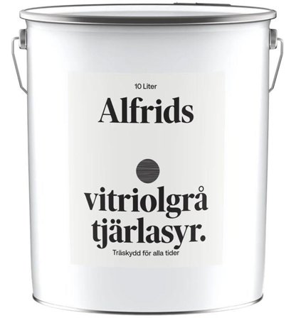Alfrids Produkter V430027 Tjärlasyr vitriolgrå 10 l, Färg & tapeter