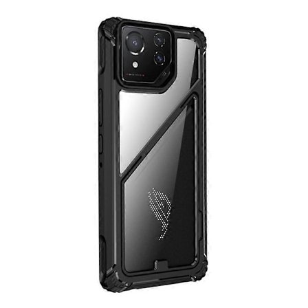 Kompatibel med Asus ROG Phone 8 Pro PC + TPU Stødsikkert Telefoncover med Magnetisk Holder-lingling}