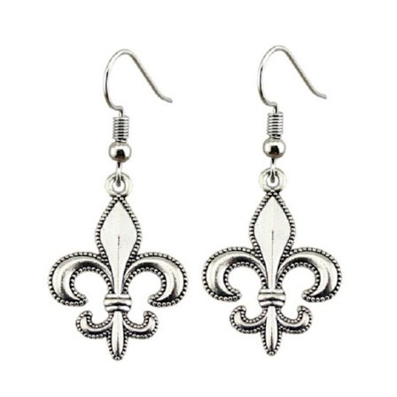 Örhängen Fransk Lilja Fleur De Lis