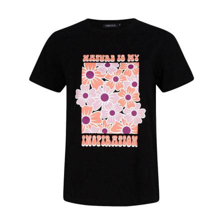 Ydence T-shirt , Zwart , Dames , Maat: L