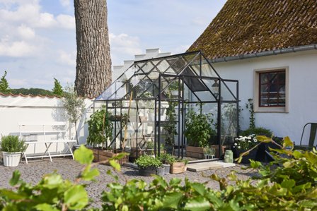 Halls Qube+ 88 F09862 Växthus 6,6 m², svart, Växthus & orangerier