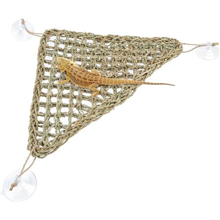 ING Skjeggagam Hengekøye Reptil Lounger for Kameleon (Triangel 32*32*42 cm) Skjeggagam Øgle Hengekøye Gecko Hengekøye Reptil Hengekøye Hamster