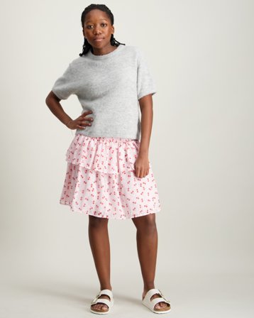 Creamie Skirt Crepe Dobby Rosa Kjolar Tjej - Kids Brand Store