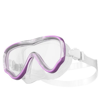 Snorkelmaske til voksne, dykkerbriller med næsedækning og skulderrembeskytter, fuldtør beskyttelsesmaske