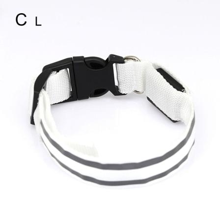 Led Hundhalsband För Husdjur Blinkande Ljusande Säkerhet Nattljus Upp Adju