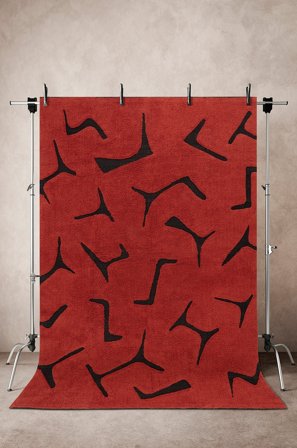 Jotex - Bomullsteppe 200x300 Cm Bomull/Bomull Rust/svart JUNIPER - Kjøp Bomulls- & filleryer hos Jotex