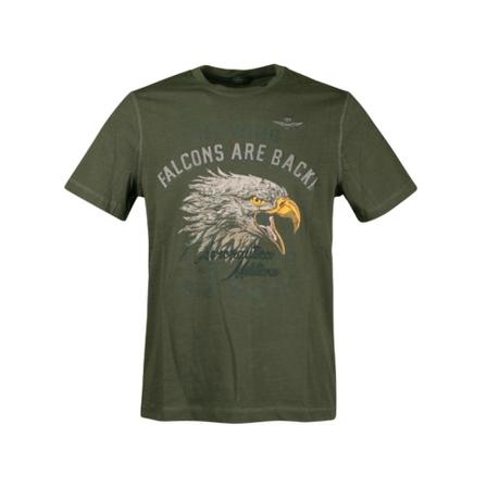Aeronautica Militare, T-Shirts Groen, Heren, Maat:3XL