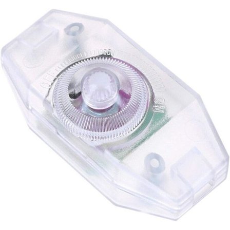 Inline LED-sladdströmbrytare, vridkontroll dimmer manuell belysning roterande strömbrytare regulator apparater (transparent)