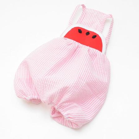 Husdjurskläder Vår och sommar Valpkläder Liten hund Vattenmelon Blå ränder Pink striped S