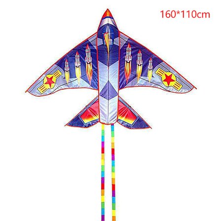 Sarjakuva Lasten leija Sininen Punainen Fighter Rainbow Plane Suuri leija