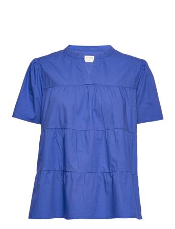 Crmalinka Ss Blouse Blue Cream