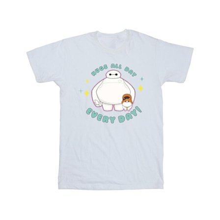 Disney Boys Big Hero 6 Baymax Hugs Everyday T-Shirt 7-8 år W