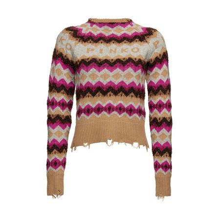 Pinko, Knitwear Różowy, Kobieta, Rozmiar: M