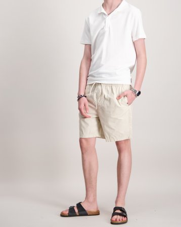 U.S. Polo Assn. Cotton Linen Deck Short Beige Shorts Gutt - Kids Brand Store