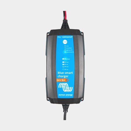 Batterioplader Victron Blue Smart Charger IP65, 230 V, 24 V, 8 A / time, med ladekabel
