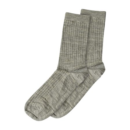 mp Woman Wool Rib Socks Light Brown Melange 37-39, Tøj & Bolig, Tøj, Strømper