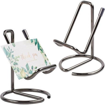 Metall Vis Visningsställ för Skrivbord, Mobiltelefonställ, Visitkortshållare