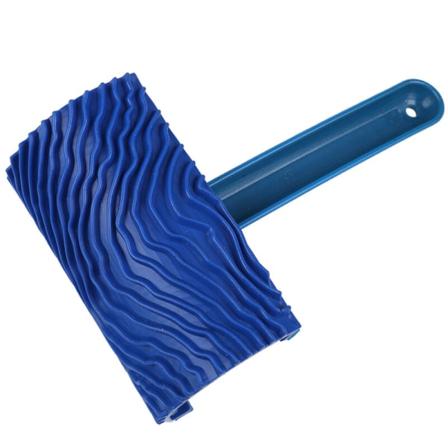 Blå trekorn gummimalerull, håndverktøy, plast (ZZ0033 plasthåndtak)