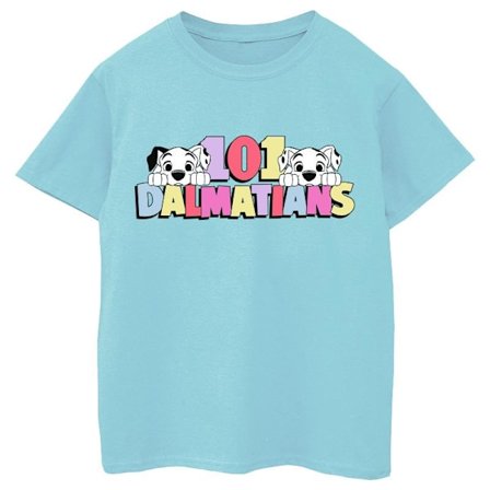 Disney Girls 101 Dalmatians Multi Colour Bomull T-Shirt 7-8 År