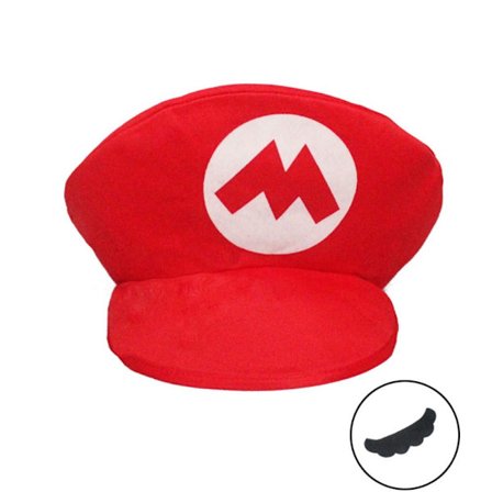 Baseballcaps Super Mario Cosplay-hatter RØD