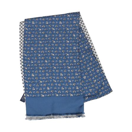 Hermès Vintage Scarves Blå, Dame Vintage Accessories, Størrelse: ONE Size