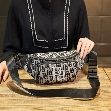 Kangaskassi olkalaukku - Pieni crossbody trendikäs muotireppu Yksi olka Casual