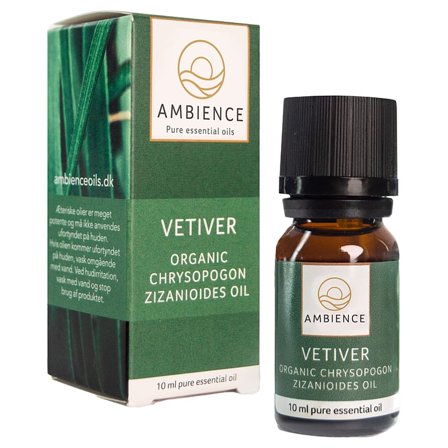 Ambience Vetiver Olie Økologisk 10 ml, Tøj & Bolig, Duftolier, Æteriske Olier