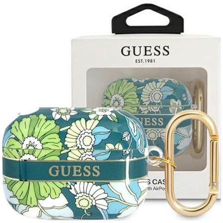 Guess GUAPHHFLN AirPods Pro fodral grön/grön Flower Strap Collection
