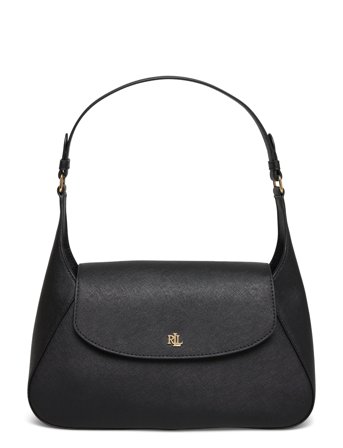 Lauren Ralph Lauren Crosshatch Medium Schylar Shoulder Bag - Black - ONE SIZE
