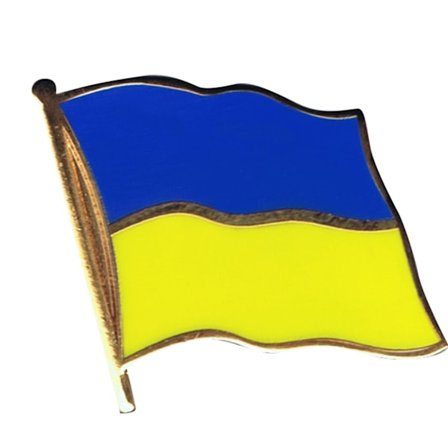 Ukrainsk flag lapel pin i metal til UA Ukiain-fans - Flag pin til Ua patriotisk badge hat lapel pin tøj rygsæk broche