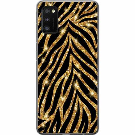 Samsung Galaxy A41 Skal / Mobilskal - Gold & Glitter