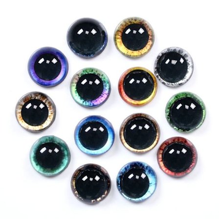 20st/10 par Eyes Crafts Eyes Puppet Crystal Eyes 14MM-FÄRG