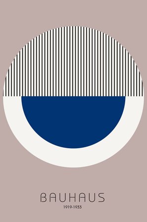 Malerifabrikken - Poster Bauhaus 7 - Blå - Postere - Fra Homeroom