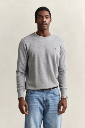 GANT Herren Rundhals-Sweatshirt (S) Grau
