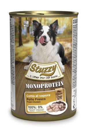Stuzzy Monoprotein Al Pollo Cibo Umido Cani Adulti Barattolo 400g