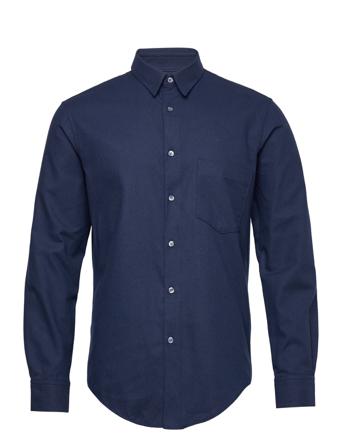 Flamel Sune Shirt Skjorta Casual Blå Mads Nørgaard