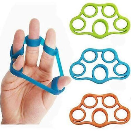Håndgreb Forstærker, 3 stk. Finger Forstærker Silikone Finger Træner Underarms Modstandsbånd Træningsstyrke