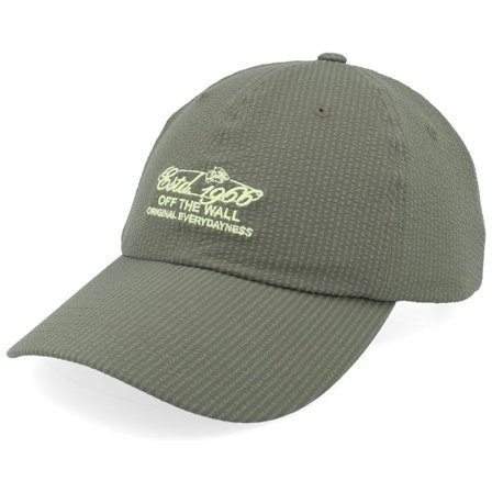 Vans - Grün Unconstructed Cap - Estd 1966 Curved Bill Jockey Loden Green Dad Cap @ Hatstore