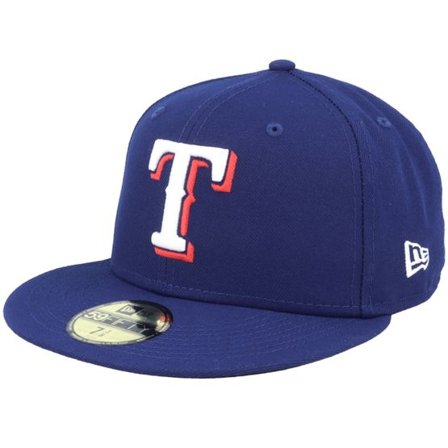 New Era - MLB Blå fitted Keps - Texas Rangers MLB Authentic On-Field Blue Fitted @ Hatstore
