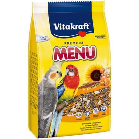 Vitakraft - Meny Parakitt 1 kg - Fuglemat & fuglefôr - Frøblanding - ZOO.no