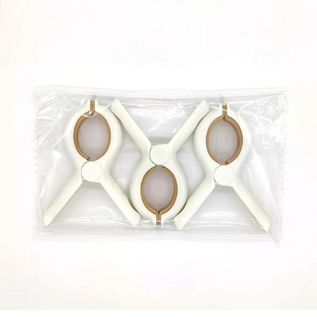 Plast Strandhandduksklammer, Klädnypa i kraftig plast, Vindtät Duk