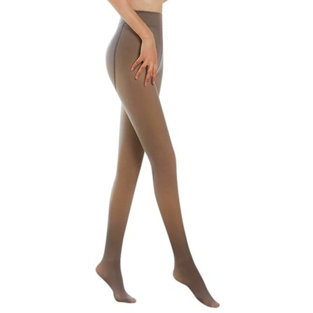 Vinterstrumpbyxor för kvinnor Vinter Varma Strumpbyxor Fleecefodrade Leggings Falskt Genomskinliga Tjocka Sheer Strumpbyxor Hög Midja Termiska 